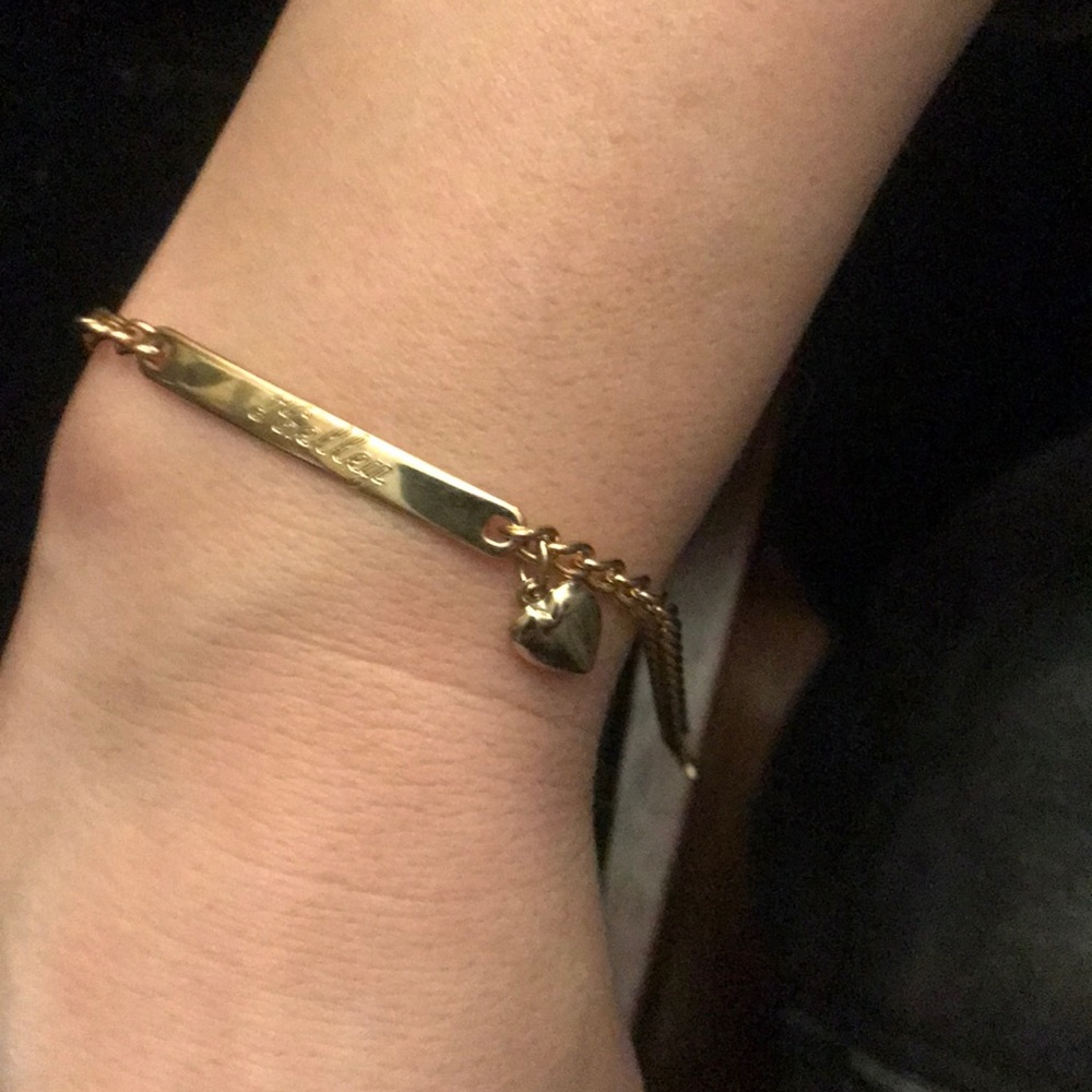 “Kelley” Vintage Speidel with Heart Charm Bracelet